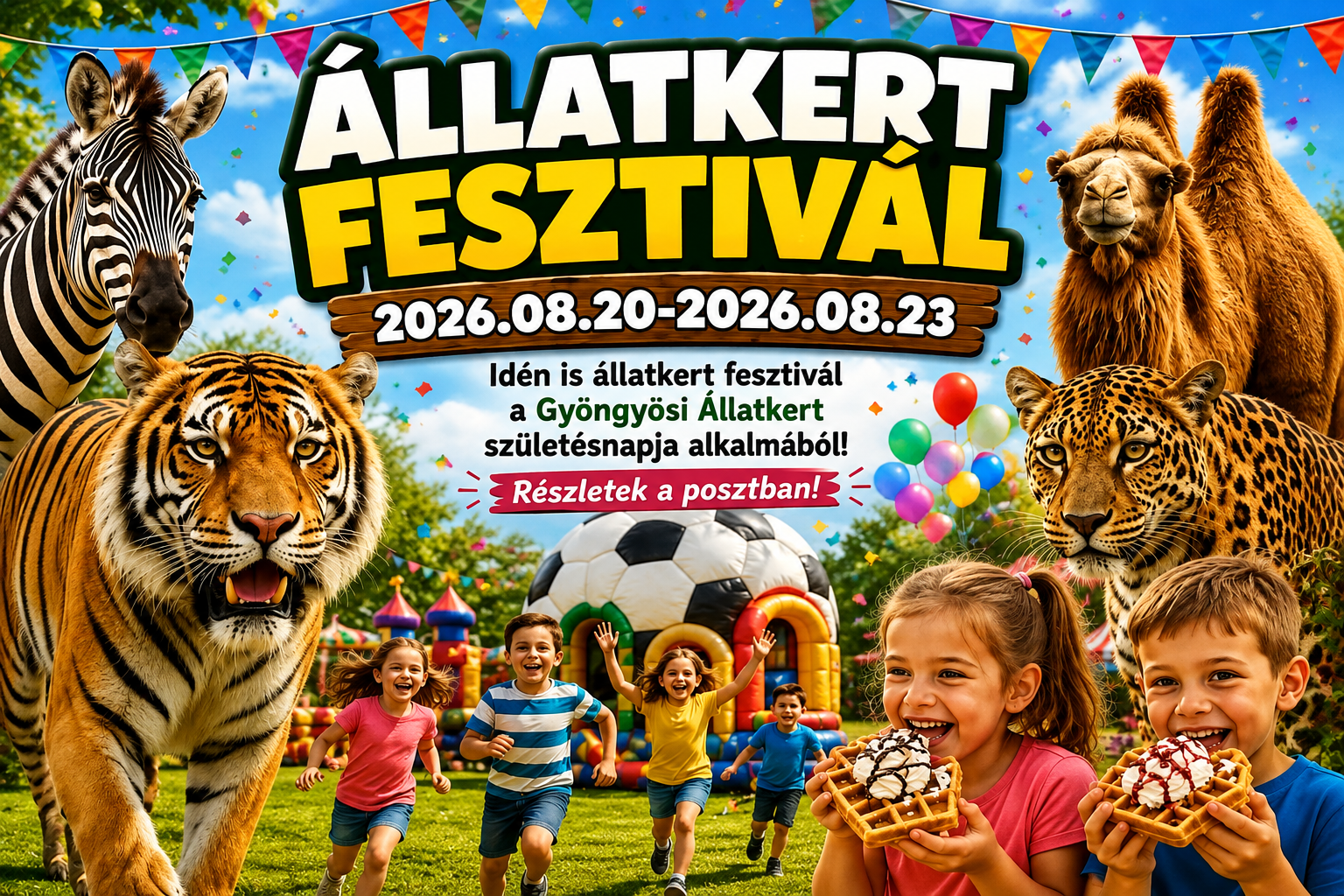 SZENT ISTVÁN NAPI NYEREMÉNY CUNAMI a Gyöngyösi Állatkert kiemelt partnerei jóvoltából!