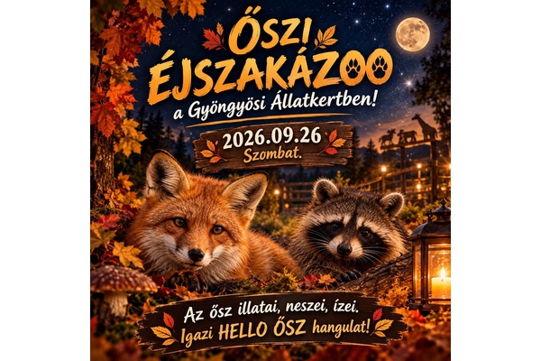 ÉjszakáZOO, a Gyöngyösi Állatkertben!