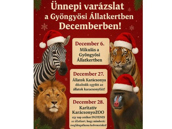 Decemberi programok - a Gyöngyösi Állatkertben!